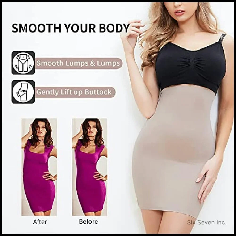Seamless Shapewear Slip High Waist Tummy Control Body Shaper Elegant Chic